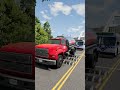 pickup trucks and shipping truck vs Speed Bumps #short #beamng #beamngdrive #trucksvs