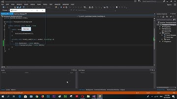 Transparent Form in C# | C# tutorial for beginner