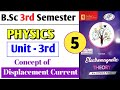 Lec - 5 | Concept of Displacement Current| B.Sc 3rd Sem Physics Unit 3rd | B.Sc | Chetan Sir #bsc