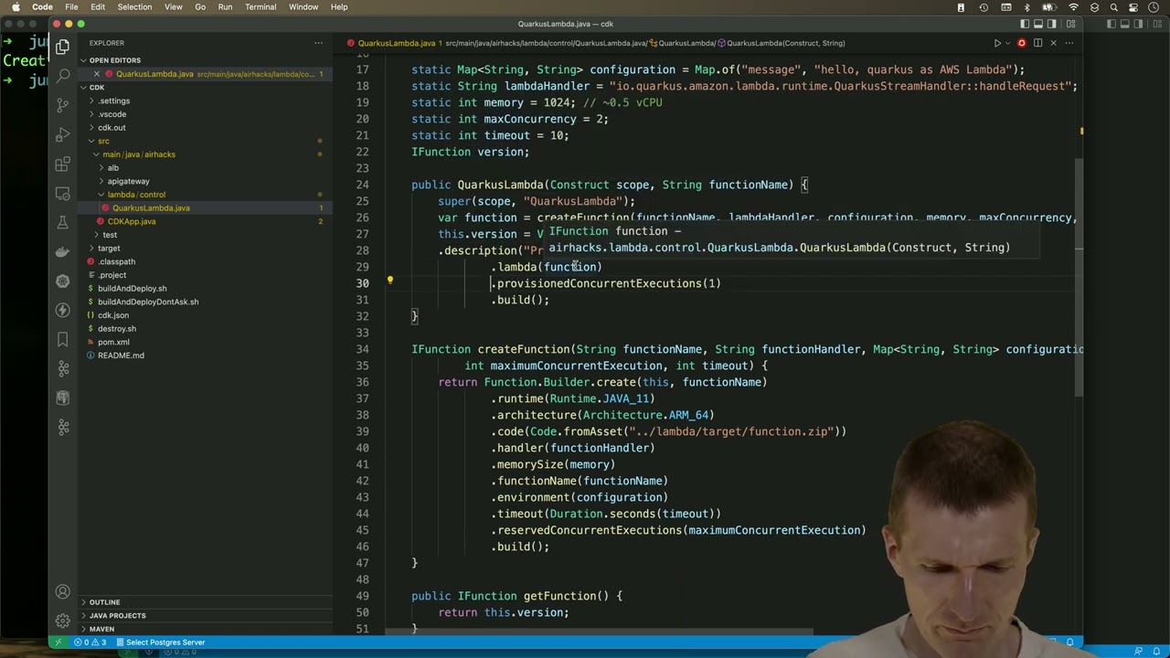 AWS Lambda: Setup Provisioned Concurrency with CDK, Java, MicroProfile and Quarkus #serverless