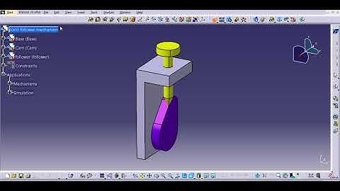 CATIA V5   CAM Follower Simulation