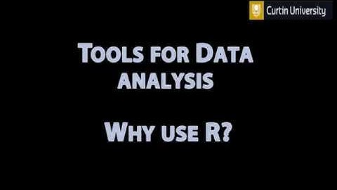 Data Analysis- Why use R