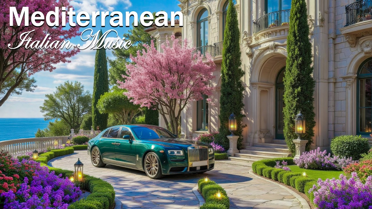 Italian Aristocratic Ambience 🎶 Timeless Guitar Melodies & Scenic Coastal Views 4K