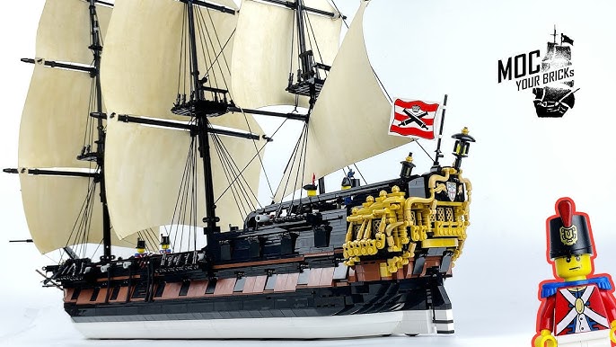 Lego pirate ship MOC : La Grenouille ", Frigate. Speed Build - YouTube