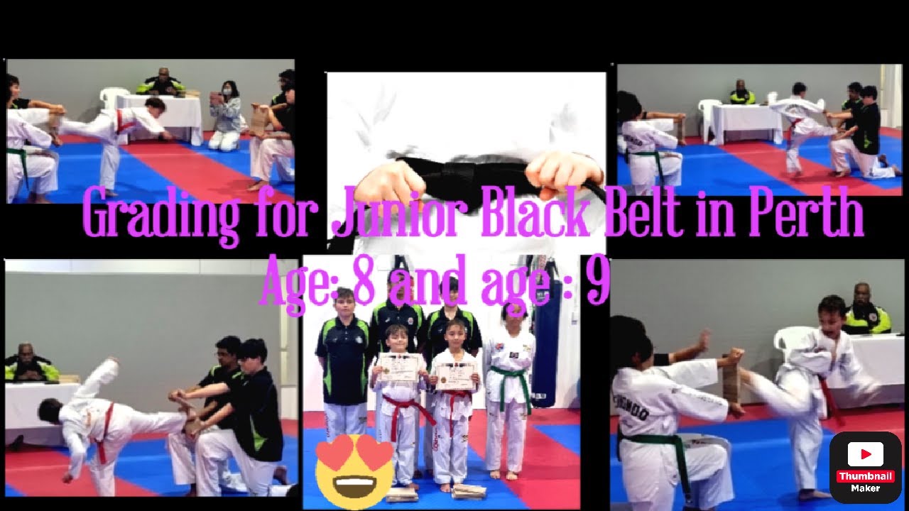 Junior Black Belt - Taekwondo - YouTube