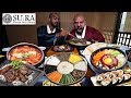 تحدي الاكل الكوري لي اول مره في مطعم سورا 🍱 Korean Food Challenge