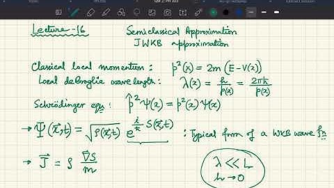 Lecture 15: the JWKB approximation