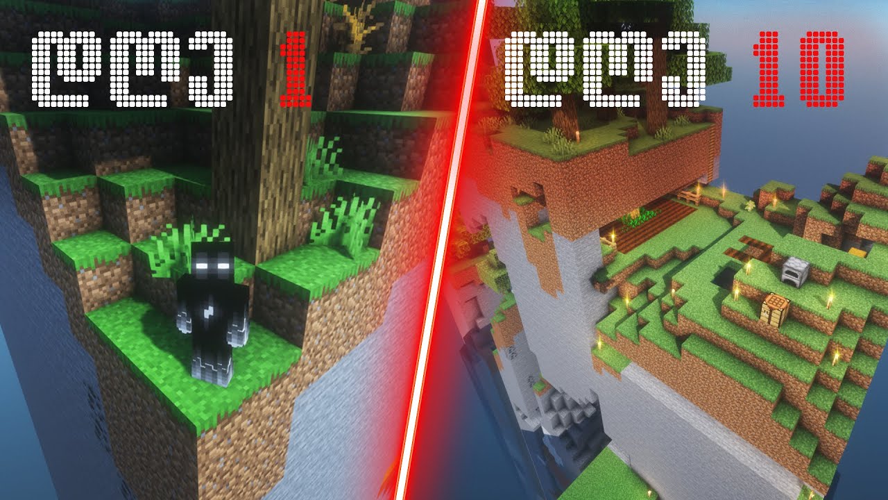 გადარჩე 100 დღე ! MINECRAFT EXPANDING CHUNK-ში | ნაწილი 1