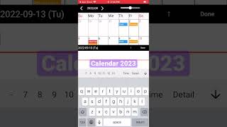 Calendar 2023 app screenshot 2