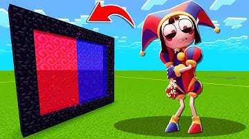 How To Make A Portal To The POMNI AMAZING DIGITAL CIRCUS Dimension In Minecraft
