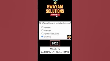 Forest and Their Management Week 6 Assignment Solutions | SWAYAM NPTEL | SUBSCRIBE