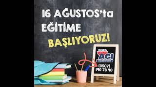 Beşyol Açı Özel Öğretim Kursu 16 Ağustosta Eğitime Başlıyor