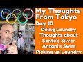 Day 10 from Tokyo - Drop off and Pick up Laundry, Thoughts of Santo's Silver Medal & Antani's swim