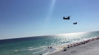 CH-47 flyover of Miramar beach - Sept 19, 2018.....
