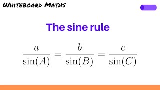 The sine rule