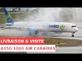 Livraison et visite du second airbus a3501000 dair carabes