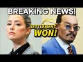 *BREAKING* Johnny Depp WINS settlement! Amber Heard STILL tries to play victim and cries about it!