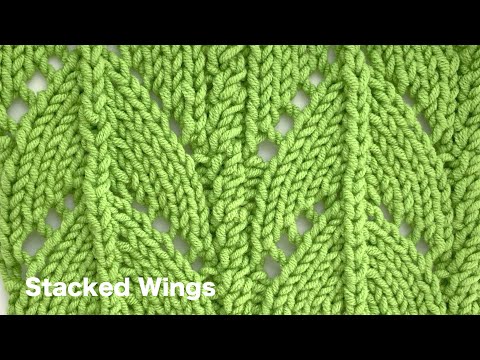Stacked Wings | Knitting Stitch Patterns