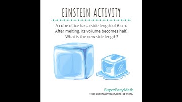 What is the new side length? #math #supereasymath #einsteinactivity #tiffany #icecube
