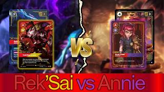 MIRACLE OR MIDRANGE! Rek'Sai vs Annie | Riftbound Lille Training Arc
