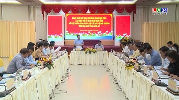 UBND tỉnh cần tiếp tục nâng cao hiệu quả chấp hành pháp luật về bảo vệ môi trường | LONG AN TV