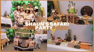 BABY SHAUN'S SAFARI BIRTHDAY PARTY | 1ST BIRTHDAY
