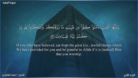 سعد الغامدي سورة البقرة من الآية ١٥٠ إلى ٢٠٠   Saad Al-Ghamdi Surah Al-Baqarah from verse 150 to 200