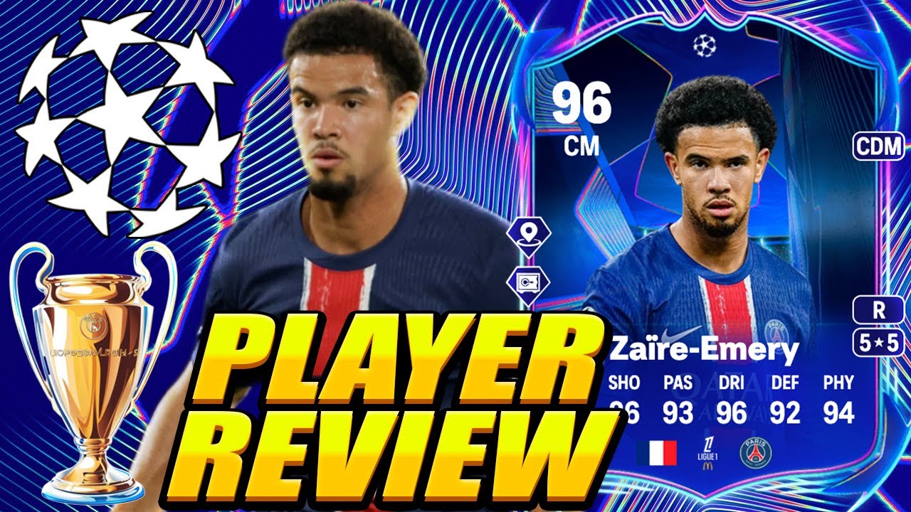 🎉96 UCL RTTF ZAIRE EMERY PLAYER REVIEW! ZAIRE EMERY REVIEW! RTTF CHAMPIONS LEAGUE ZAIRE EMERY REVIEW