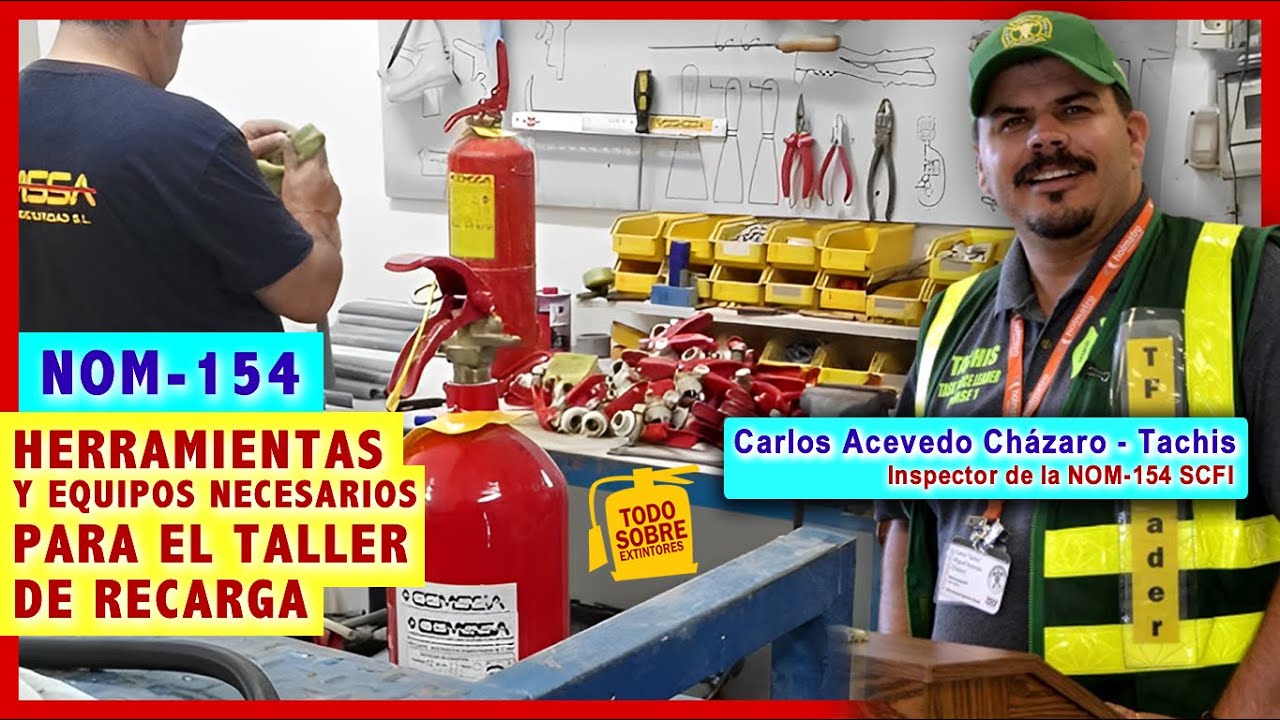 Requisitos del taller según NOM-154 para MANTENIMIENTO Y RECARGA DE