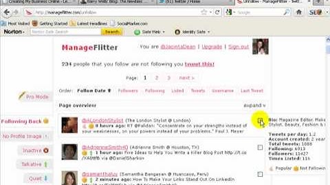 How To Use "Manage Flitter" To Unfollow People On Twitter