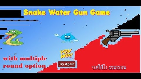 snake water and gun game using javascript