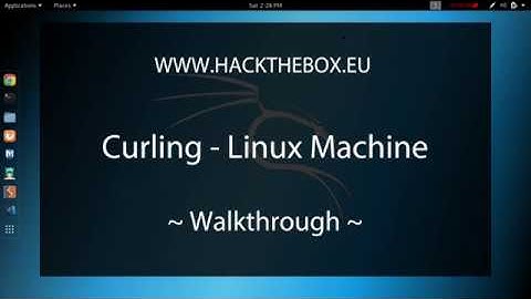 HTB Curling Walkthrough