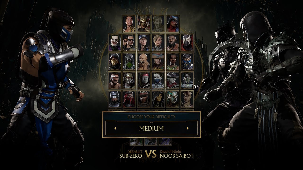 Mortal Kombat 11 Sub Zero vs Noob Saibot (Difficulty: medium) - YouTube