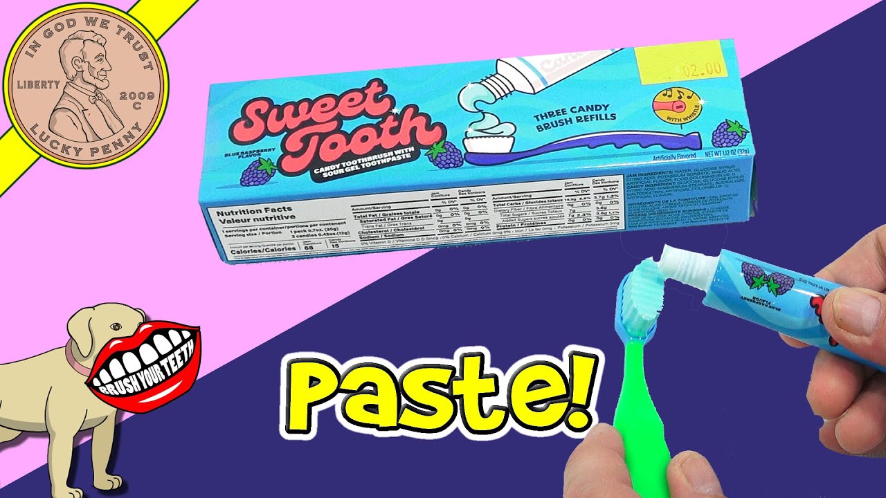 Sweet Tooth Candy Toothbrush With Sour Gel Toothpaste Candy Review