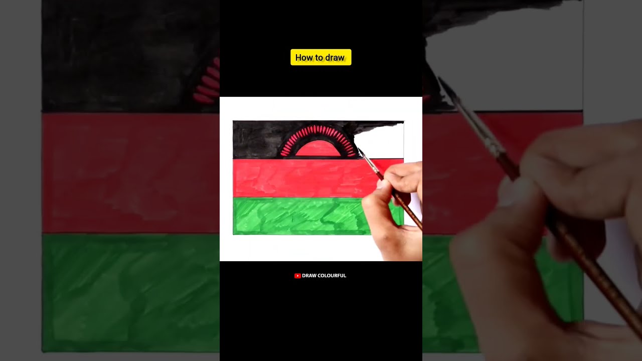 Drawing National Flag of Malawi #shorts #flags