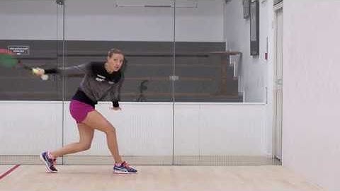 Squash coaching: Laura Massaro on attacking in the deep backhand!