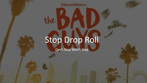 Stop Drop Roll - Can