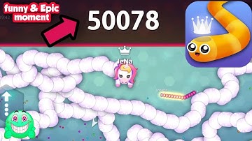 Snake. io - 50,000+ Score - Funny🤣😝 Epic & Best Moments of Snake.io