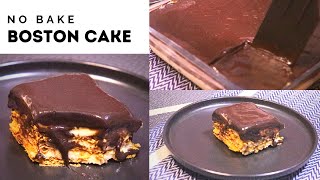 No bake Boston Cream Cake  with graham recipe   The best dessert this Christmas season