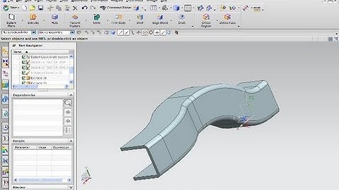 Userwish 1 Siemens NX 8.5 Training - Sweep along path - Extrusion with offset