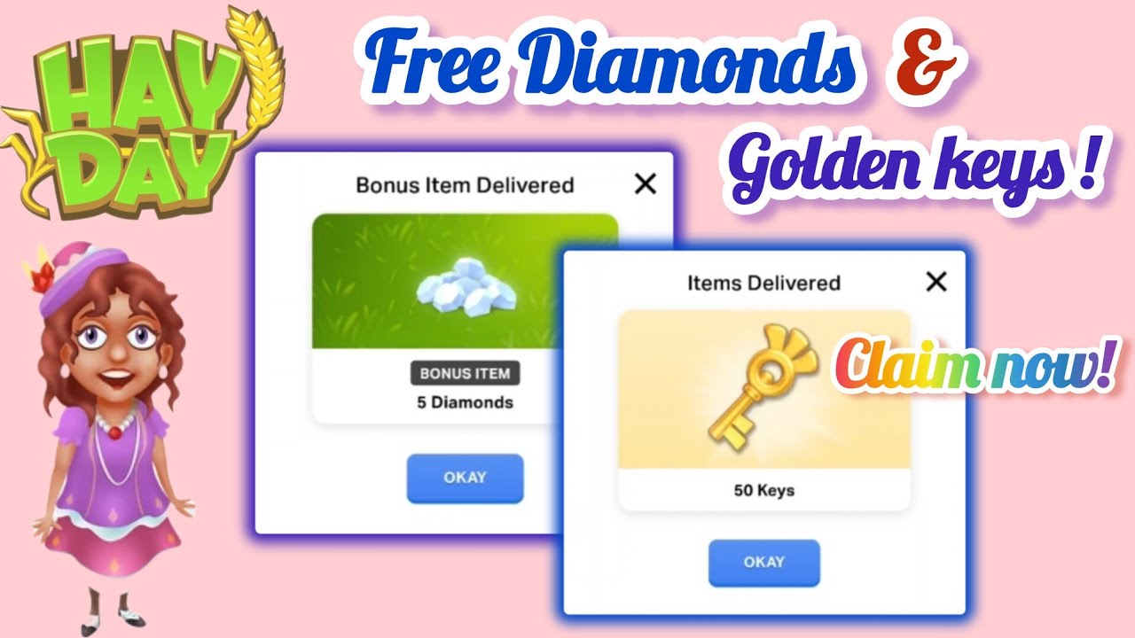 Claim FREE Diamonds & Golden Keys 🎁 | March Bouns Track Hay Day 