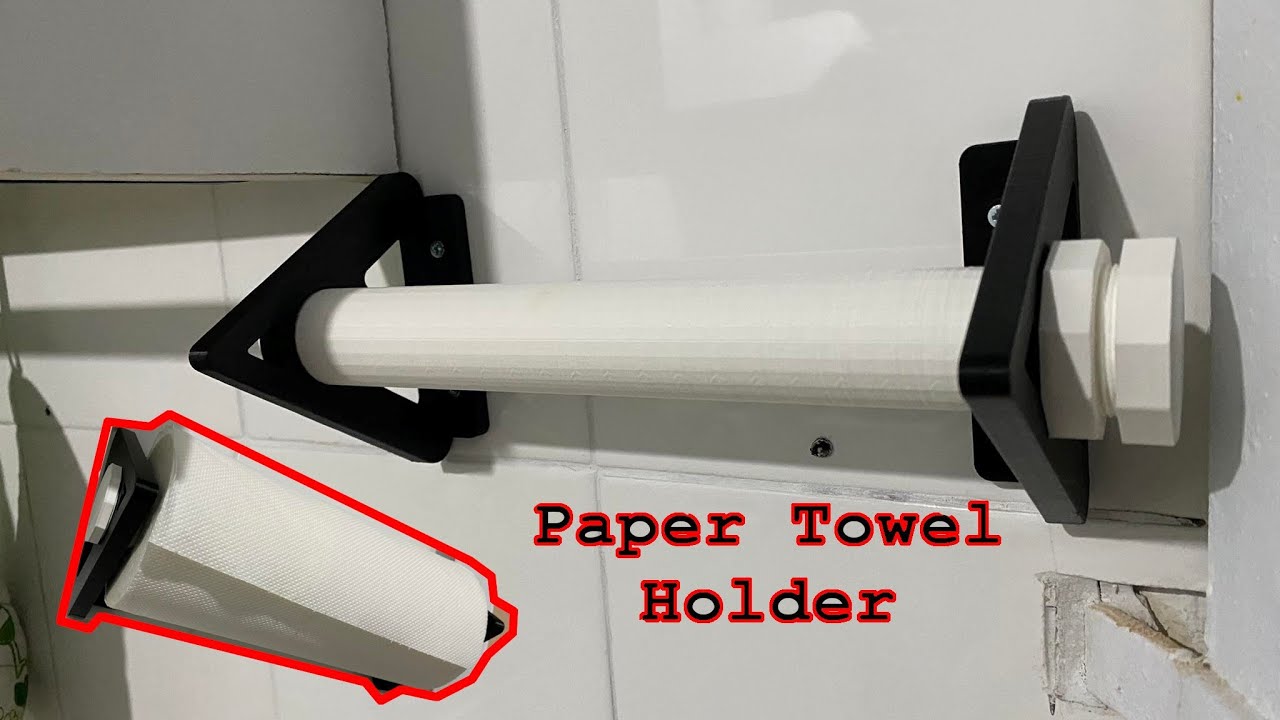 Vertical Paper Towel Holder (Wall Mounted) by southbaygsr, Download free  STL model