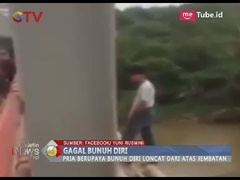 Viral Video Aksi Kocak Pria Gagal Bunuh Diri Gara-gara Ditakuti Ada Buaya - BIP 08/03