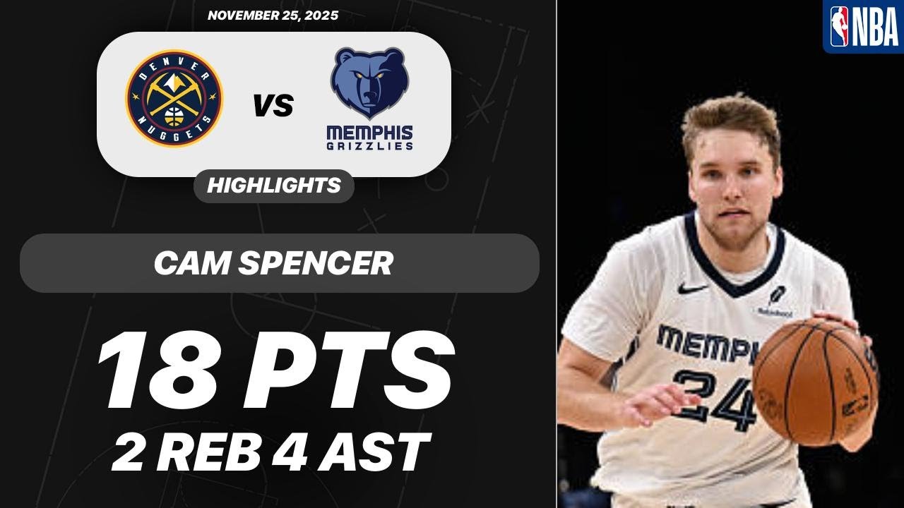 Cam Spencer vs Denver Nuggets | 18 PTS 2 REB 4 AST | NBA 11-24-2025 Highlights
