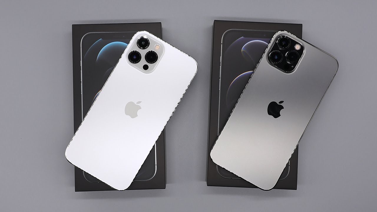 Apple iPhone 12 Pro Maxシルバー 本体 iPhone 12 Pro Max Graphite & Silver Comparison & Unboxing