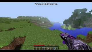 Minecraft mod's: Rival Rebels mod part 1 weapons showcase