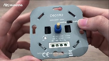 Manual switch Leading & Trailing edge dimmer by HZC Electric - D601R2