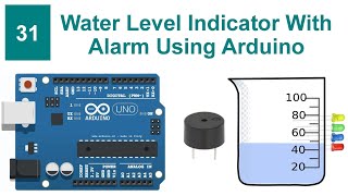 Water Level Indicator With Alarm Using Arduino | Code & Circuit | Proteus Simulation screenshot 5