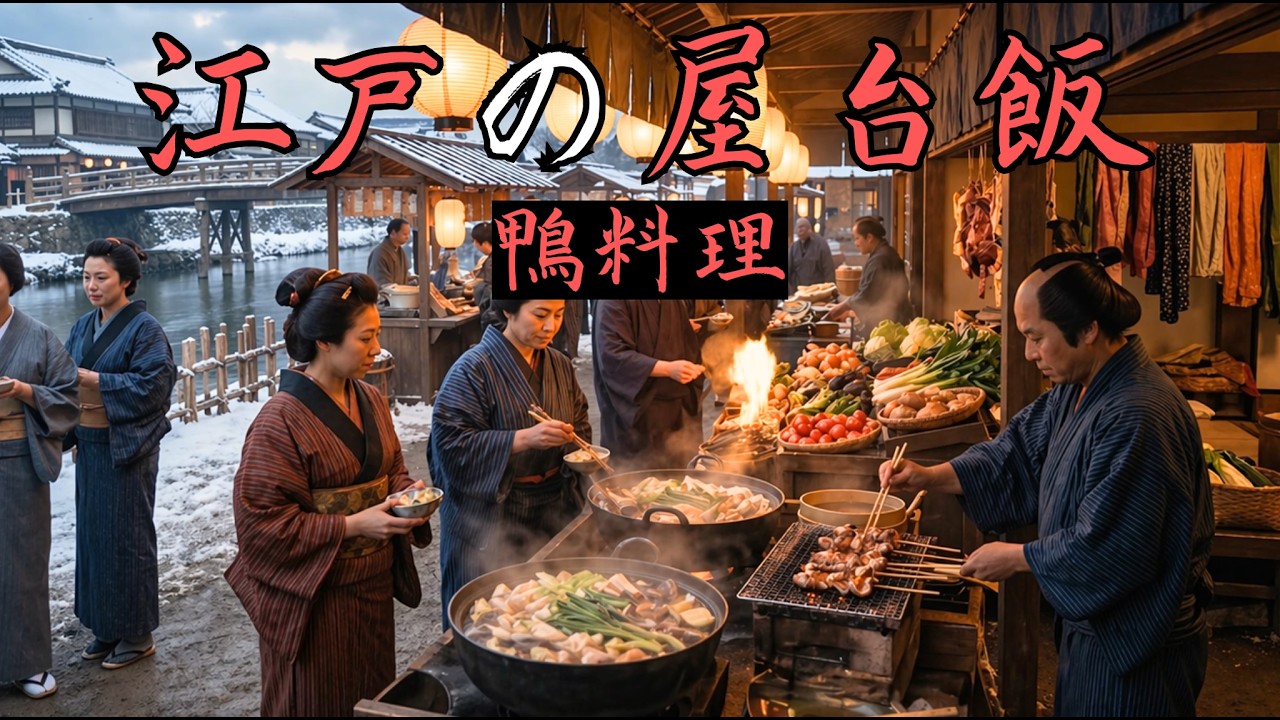 江戸の屋台で大人気!香ばしすぎる鴨飯の秘密【江戸庶民飯】