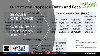 Sparks City Council approves sewage price hike